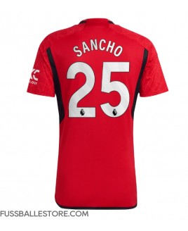 Günstige Manchester United Jadon Sancho #25 Heimtrikot 2023-24 Kurzarm